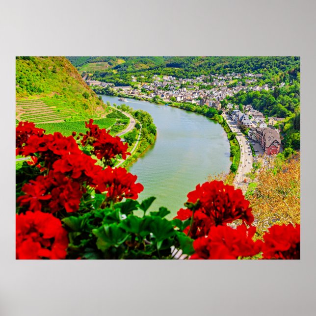 River in Cochem, Germany, Poster (Front)