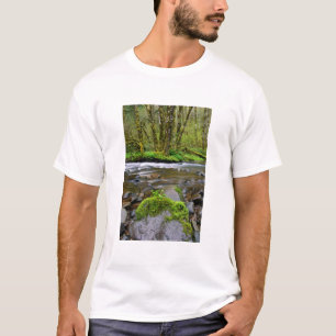 River in green forest, Oregon T-Shirt