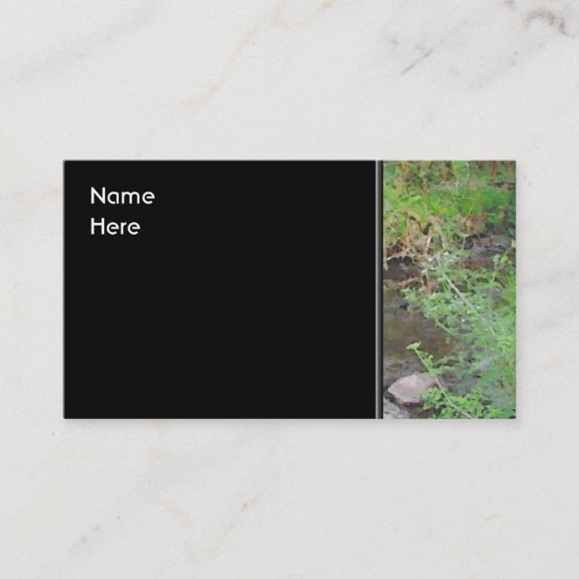 River in woodland. business card (Front)