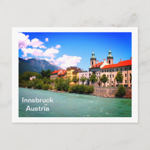 River Inn Innsbruck Austria Postcard
