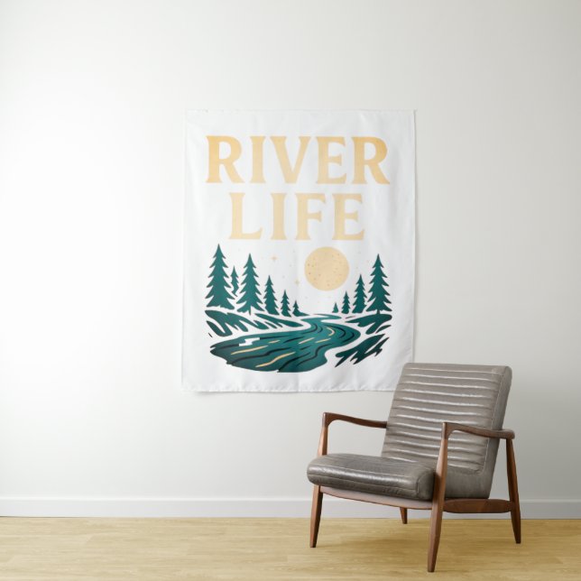 River Is Life Tapestry – Nature Inspired  (In Situ)