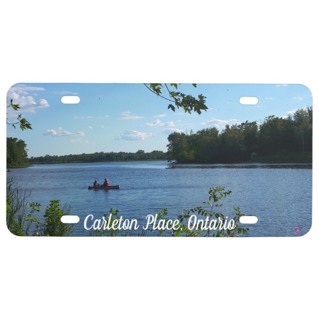 river - lake - summer - vacation - travel license plate (Front)
