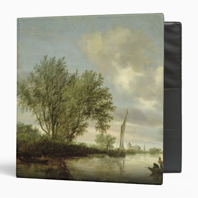River Landscape, 1645 3 Ring Binder (Front/Inside)