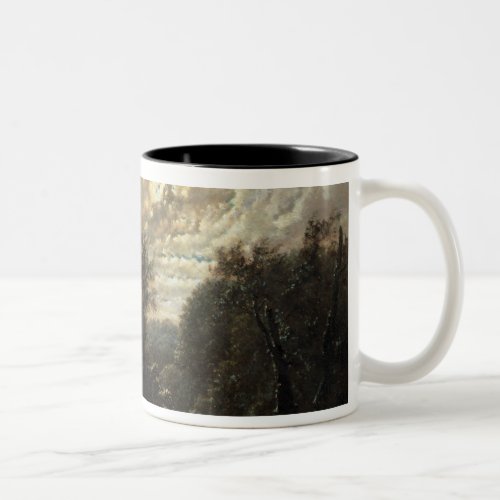 River Landscape in the Rosental near Leipzig Two_Tone Coffee Mug