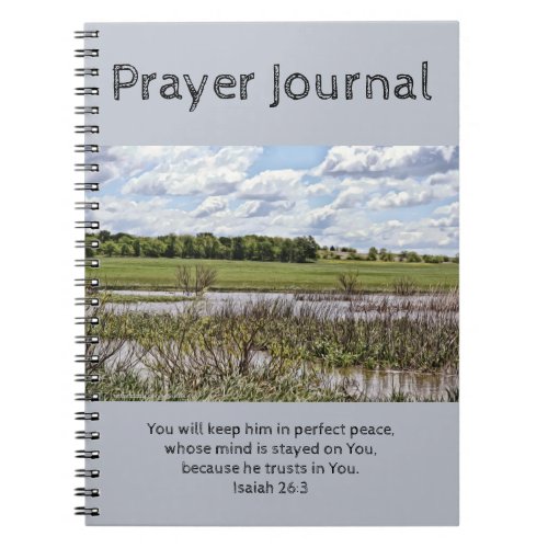 River Landscape Scene Prayer Journal