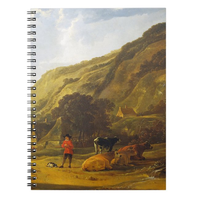 River landscape with riders Aelbert Cuyp   Notebook (Front)