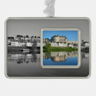 River Loire at Amboise in France Postcard Square S Christmas Ornament