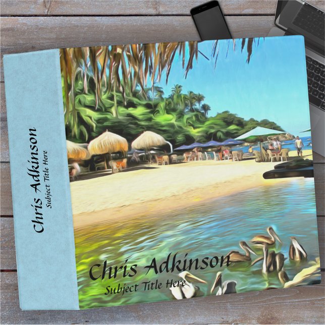 River Meets Ocean 0330 3 Ring Binder (Creator Uploaded)