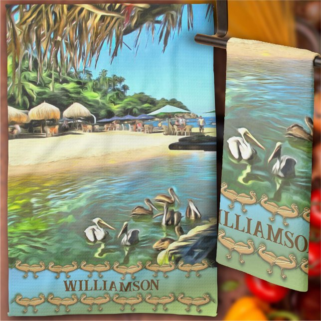 River Meets Ocean 0330 Kitchen Towel (Creator Uploaded)