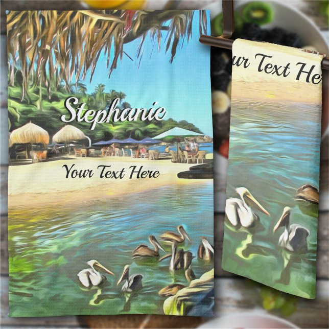 River Meets Ocean 0330 Kitchen Towel (Creator Uploaded)