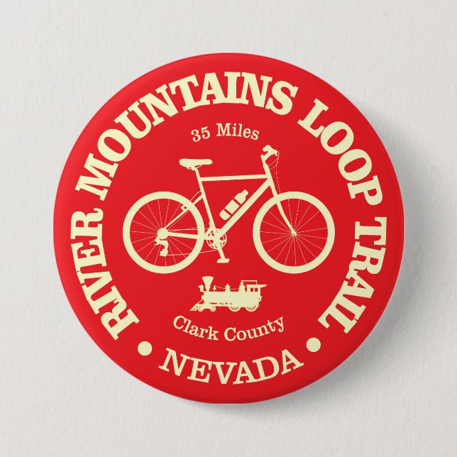 River Mountains Loop Trail (cycling) Button (Front)