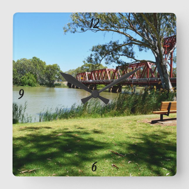River Murray, Australia, The Bridge, Wall Clock (Front)
