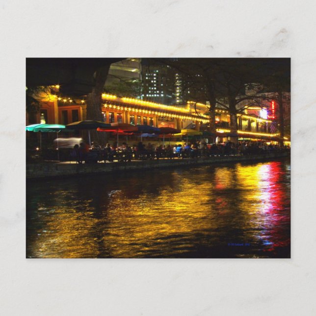 River Night Life Postcard (Front)
