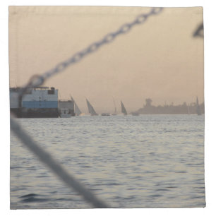 River Nile Sunset - Egypt Cloth Napkin
