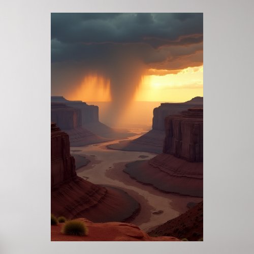 River of Amber Silt Poster