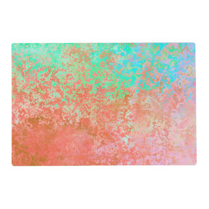River of Fire Orange Alcohol Ink Abstract Placemat