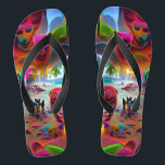 River of Souls Beach Custom Created Flip Flops<br><div class="desc">Here are some custom flip flops with your own image or you can use mine either way you will be styling on the beach this summer. Make sure to bookmark this page to come back to it in the future. If you like/love our designs make sure to like or share...</div>