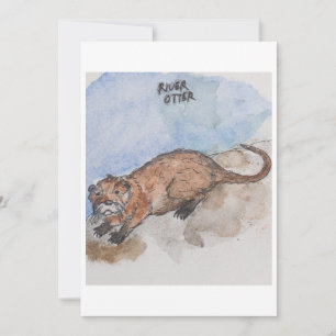 river Otter Greeting Card