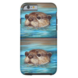 River Otter Painting Tough iPhone 6 Case