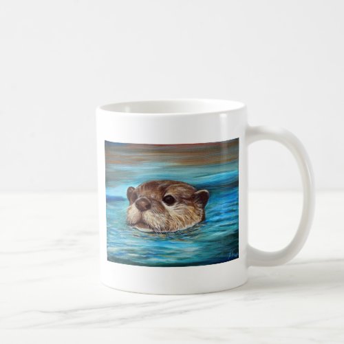 River Otter Painting Coffee Mug