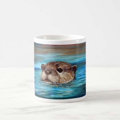 River Otter Painting Coffee Mug