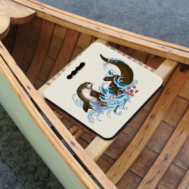 River Otter Water Cute Seat Cushion (Creator Uploaded)