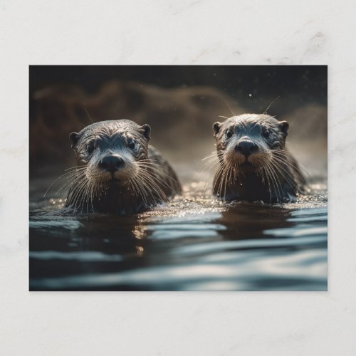 River Otters Postcard