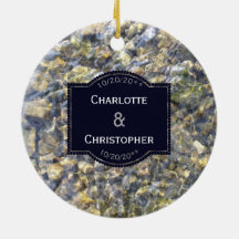 River Pebbles And Water Personalized Wedding