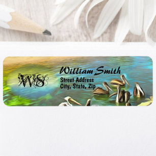 River Pelicans 0330 Address Label