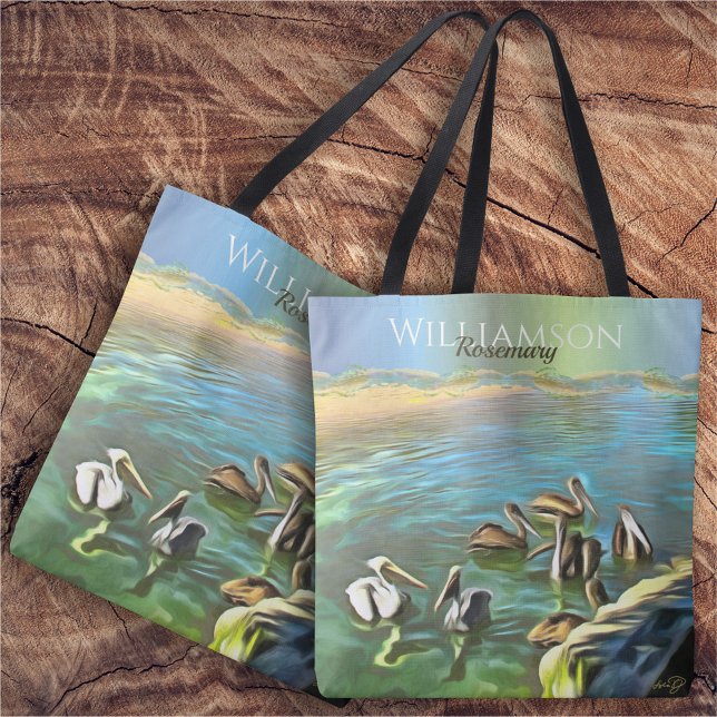 River Pelicans 0330 Tote Bag (Creator Uploaded)
