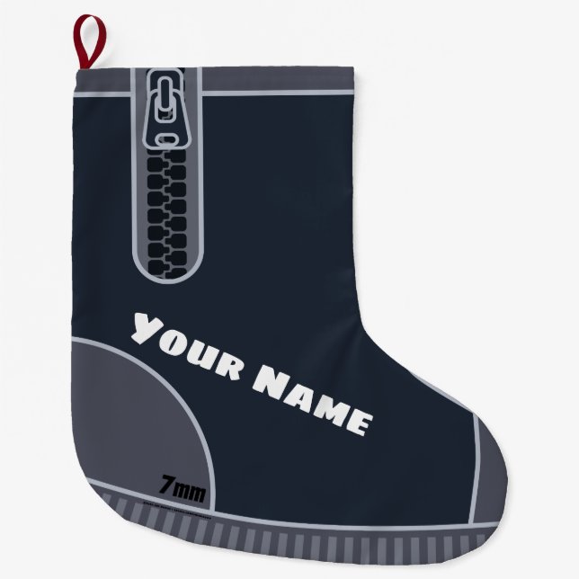 River Rafters Bootie Style Personalized Large Christmas Stocking (Front)