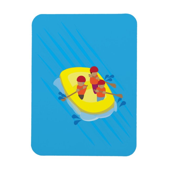 River Rafting Magnet (Vertical)