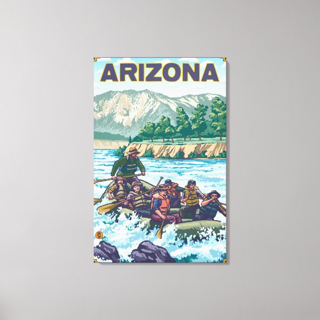 River RaftingArizona Canvas Print (Front)