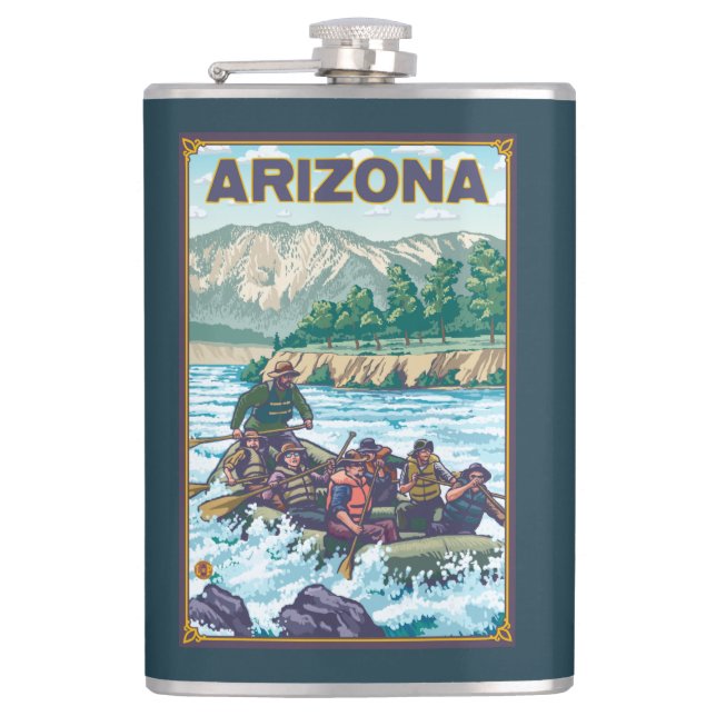 River RaftingArizona Flask (Front)