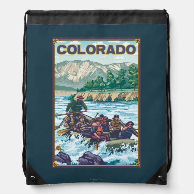 River RaftingColorado Drawstring Bag (Front)