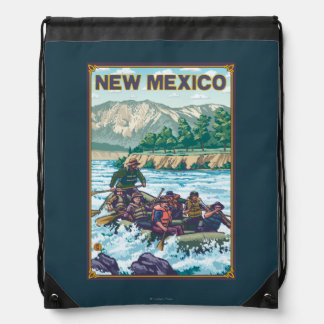 River RaftingNew Mexico Drawstring Bag