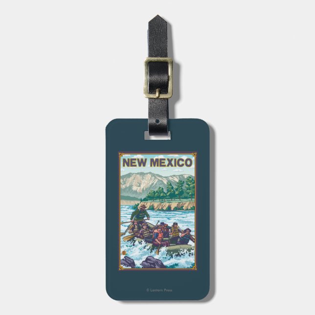 River RaftingNew Mexico Luggage Tag (Front Vertical)