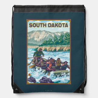 River RaftingSouth Dakota Drawstring Bag