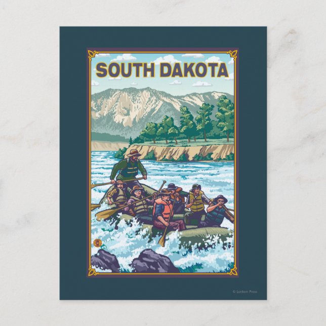 River RaftingSouth Dakota Postcard (Front)
