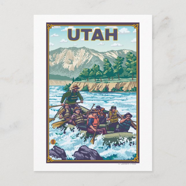 River RaftingUtah Postcard (Front)