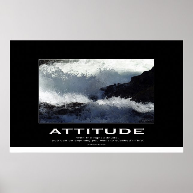 River Rapids Nature Motivational Photo Poster (Front)