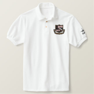 RIVER RAT Embroidered F-15 Golf Polo (Dark Shirt)