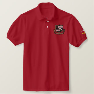 RIVER RAT Embroidered F-4 Golf Polo (Dark Shirt)