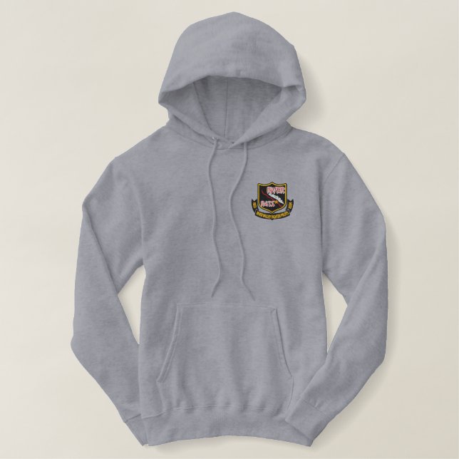 RIVER RAT Embroidered  Hoodie (Design Front)