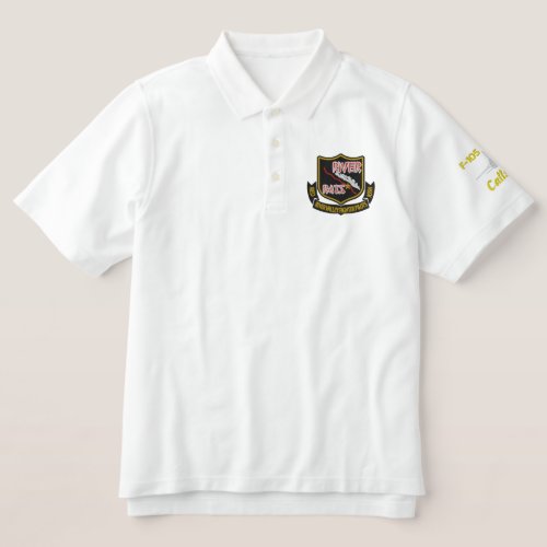 RIVER RAT Embroidered  THUD Golf Polo Dark Shirt