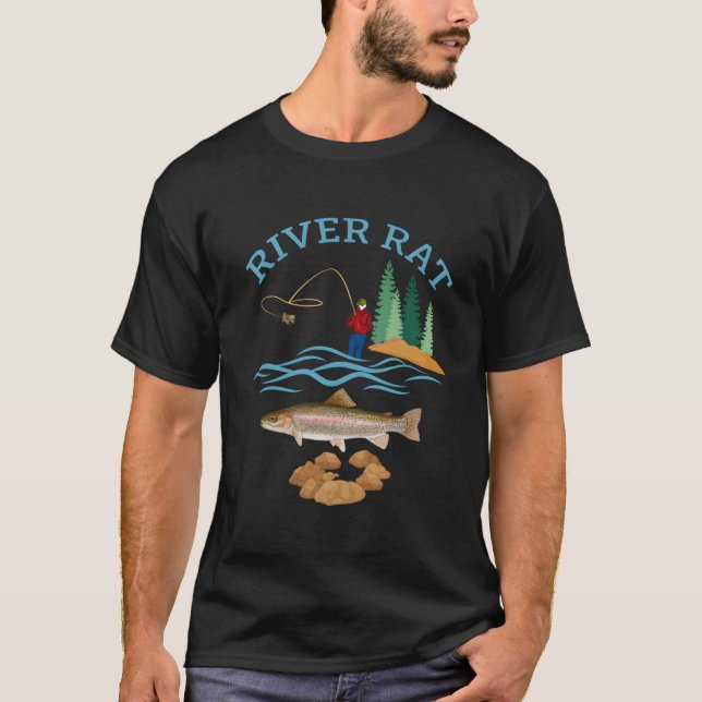 River Rat Fishing T-Shirt (Front)