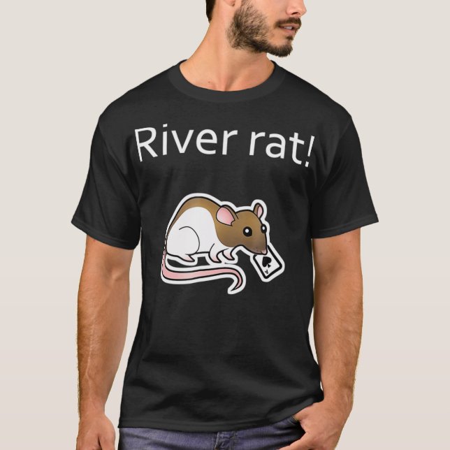 River rat Poker  T-Shirt (Front)