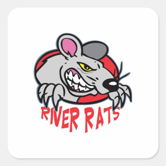 RIVER RATS SQUARE STICKER