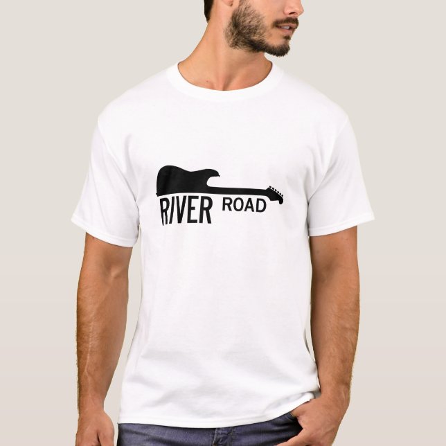 River Road - White Big Logo T-Shirt (Front)