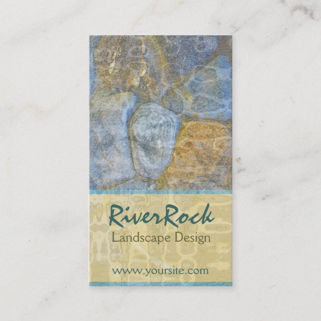River Rock Landscape Design Business Card (Front)